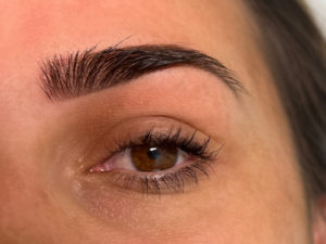 Cosmetic tattoo brow, powder brow by Bare Beauty Ink